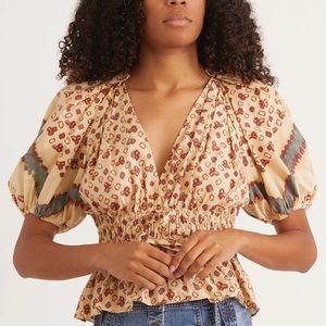 NEW Ulla Johnson Ines Top in Opal, Size 0